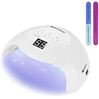 NAVANINO Lampara Secadora de Uias LED-UV para Esmalte de Uhias de Gel- Curad Luz en 3 modos para tiempo- Modo de…
